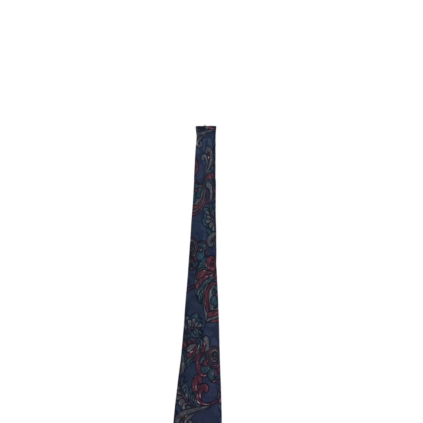 Cezani Blue & Red Paisley 100% Silk Tie #8631