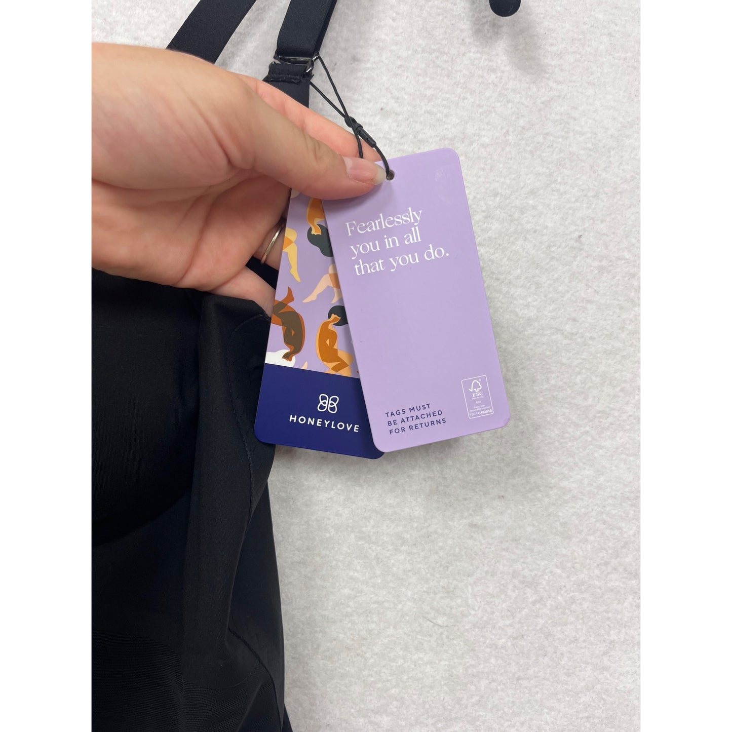 Honeylove Black Sculptwear Tank Top Adjustable Straps #114A