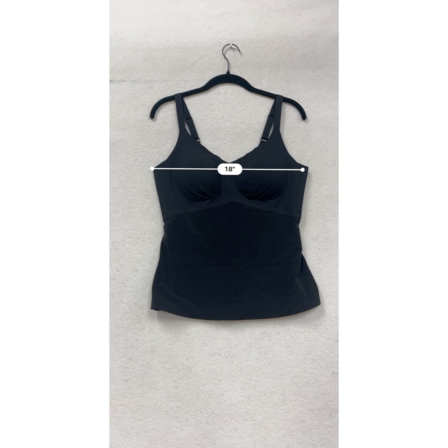 Honeylove Black Sculptwear Tank Top Adjustable Straps #114A