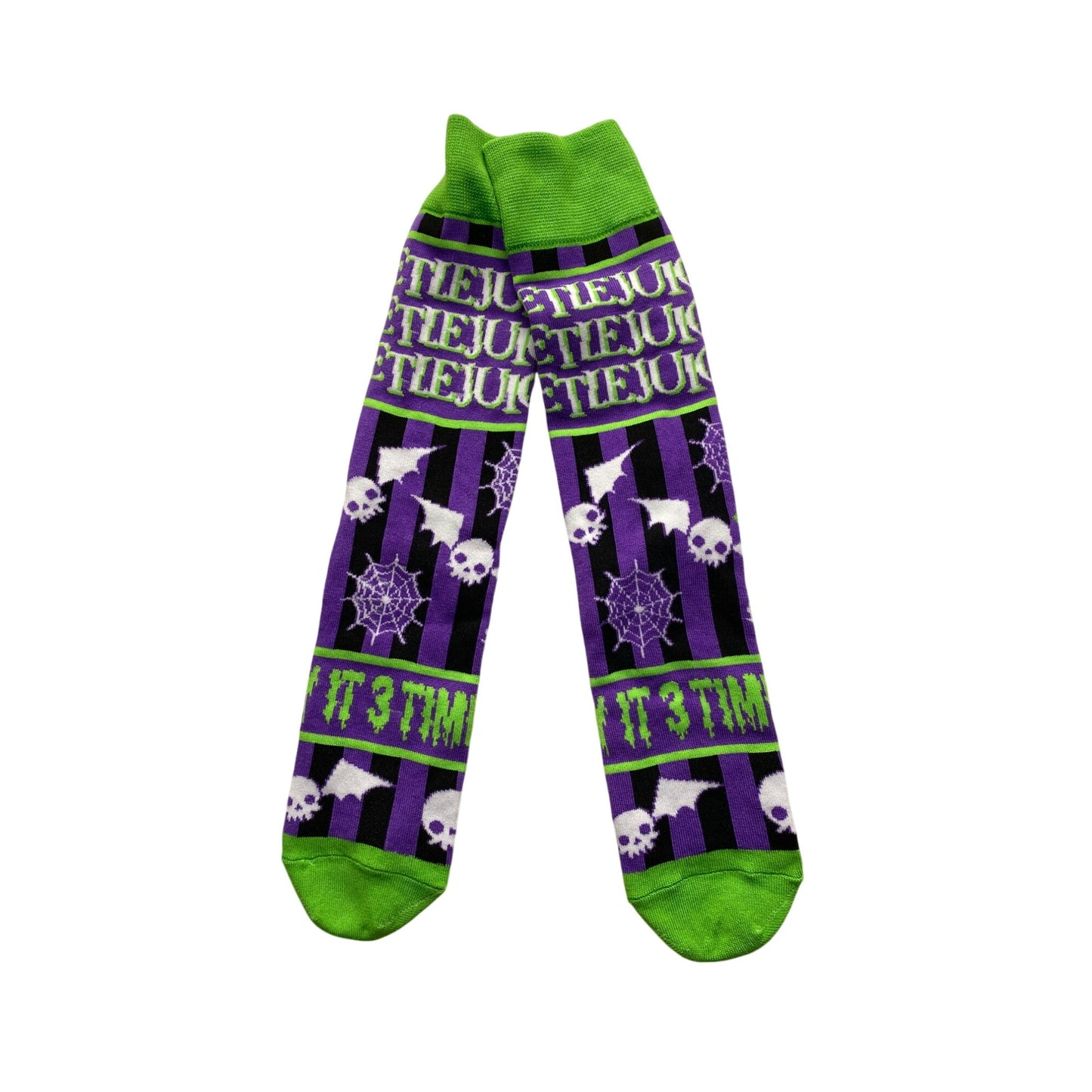 Beetlejuice Themed Halloween Socks #5765