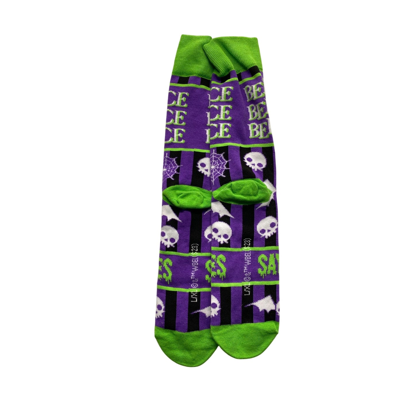 Beetlejuice Themed Halloween Socks #5765