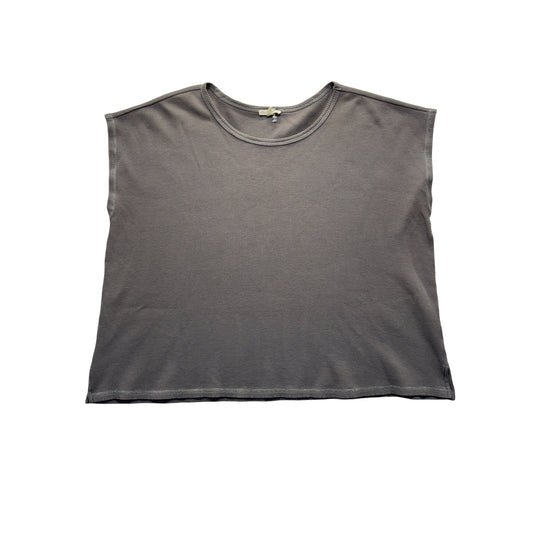 Eileen Fisher Dark Grey Sleeveless Top Size XL Lightweight T#9167