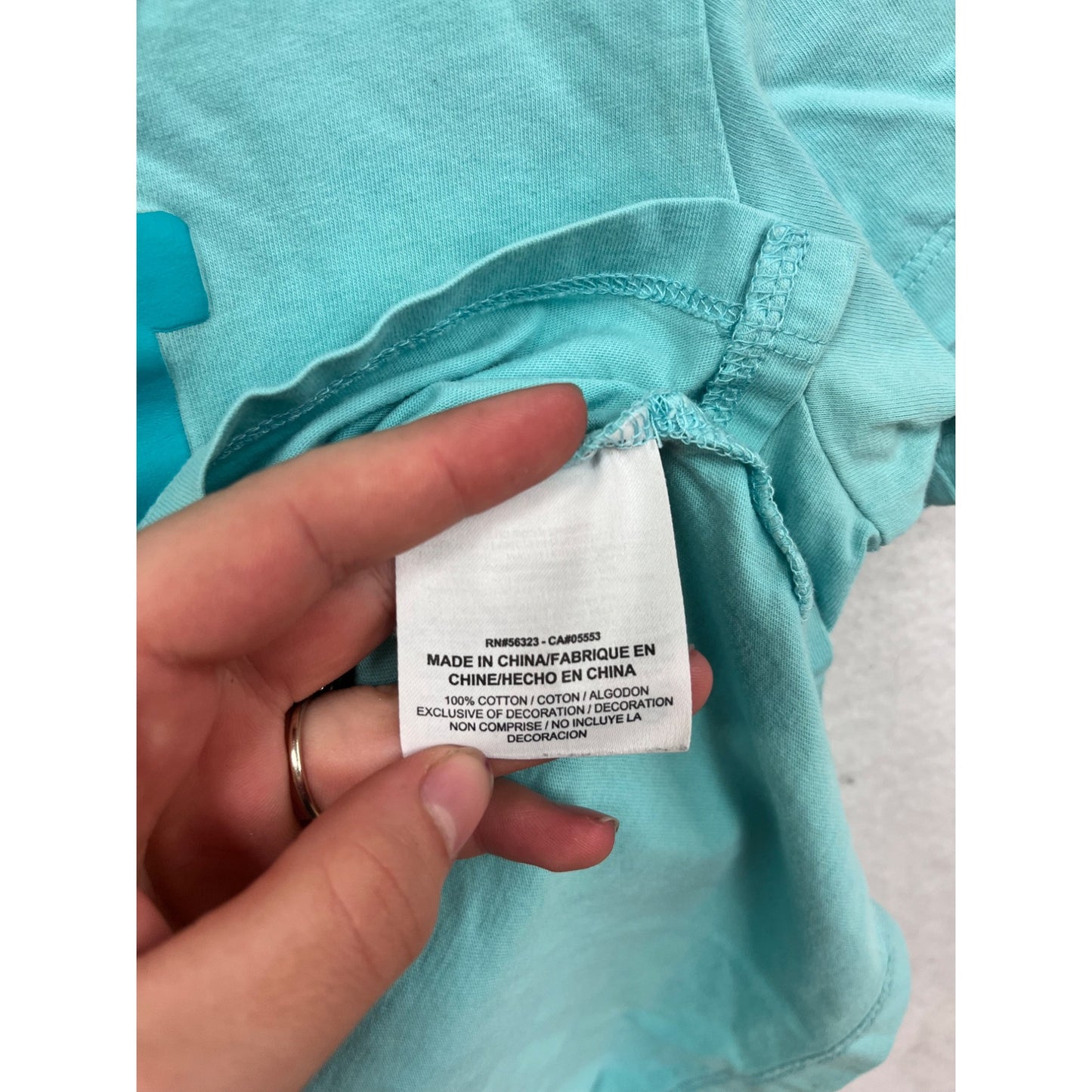 Nike Turquoise "Dream It Do It" Tee M Cotton Athletic Cut #8688