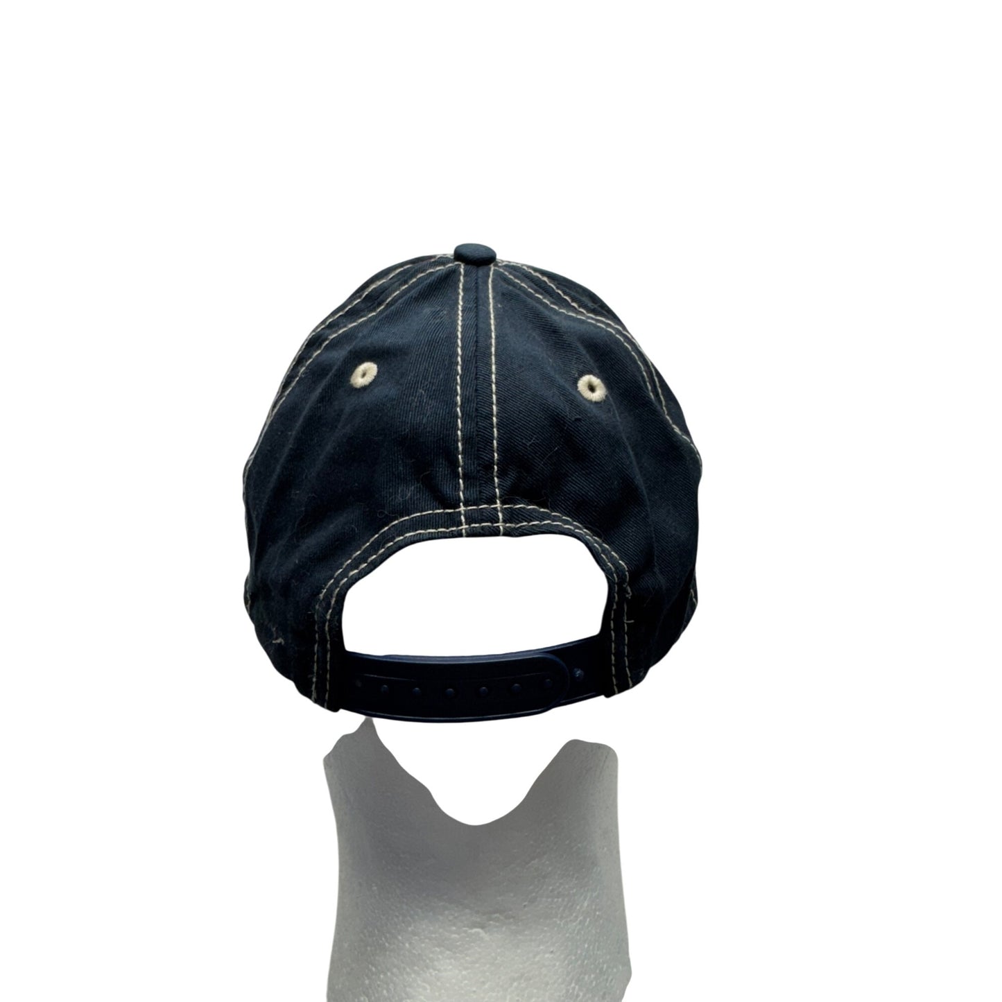 Bronco Beige & Navy Blue Adjustable Snapback Cap By K3 Headwear #7851