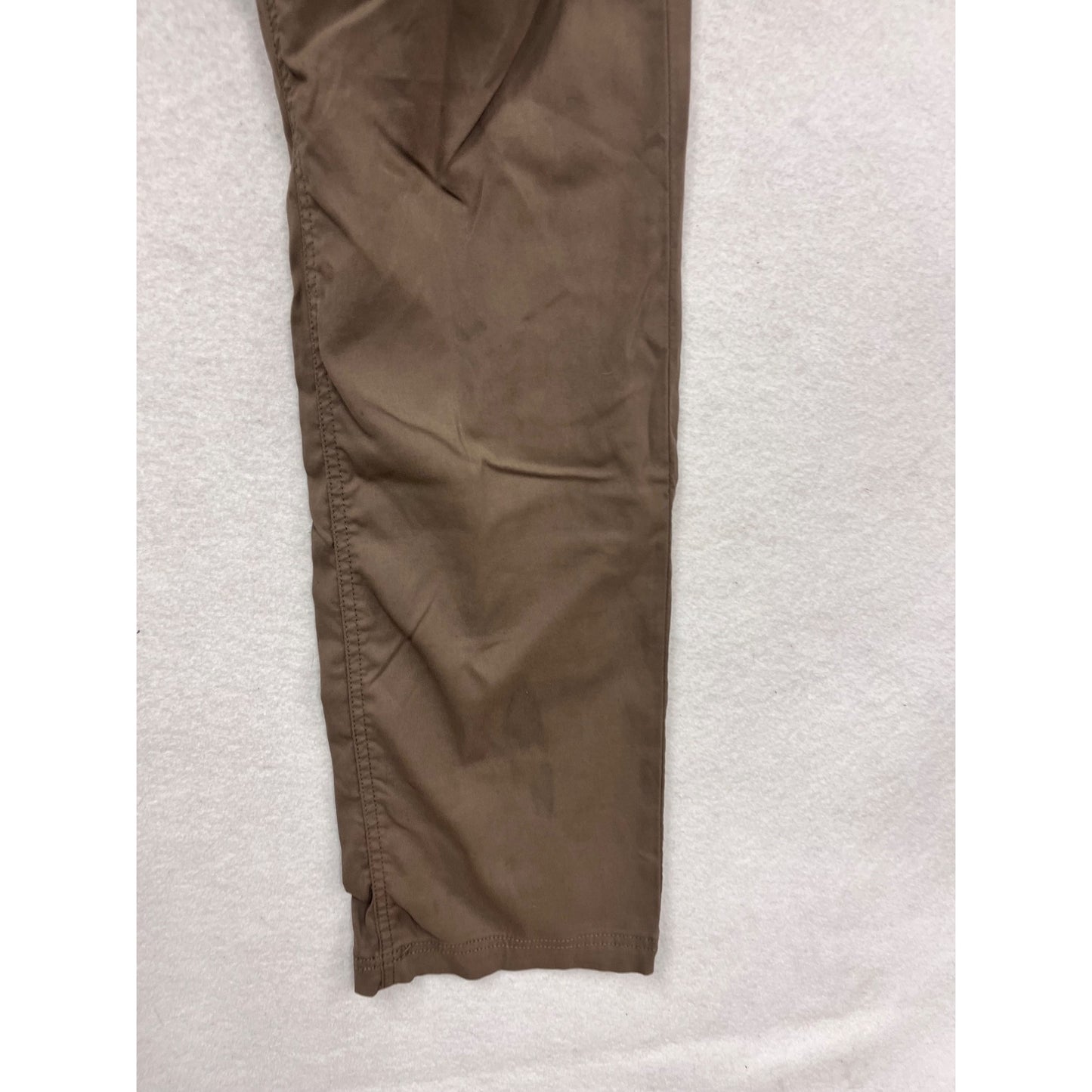 PrAna Mens Khaki Brown Pants 33W X 32L Slim Fit #946A