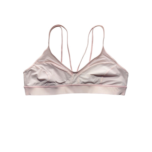 Lululemon Light Pink Strappy Sports Bra Size 14 Nylon/Elastane #7827
