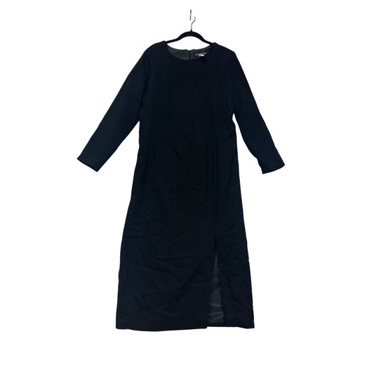 J.G. Hook Womens Long Black Wool Dress Size 14 #533A
