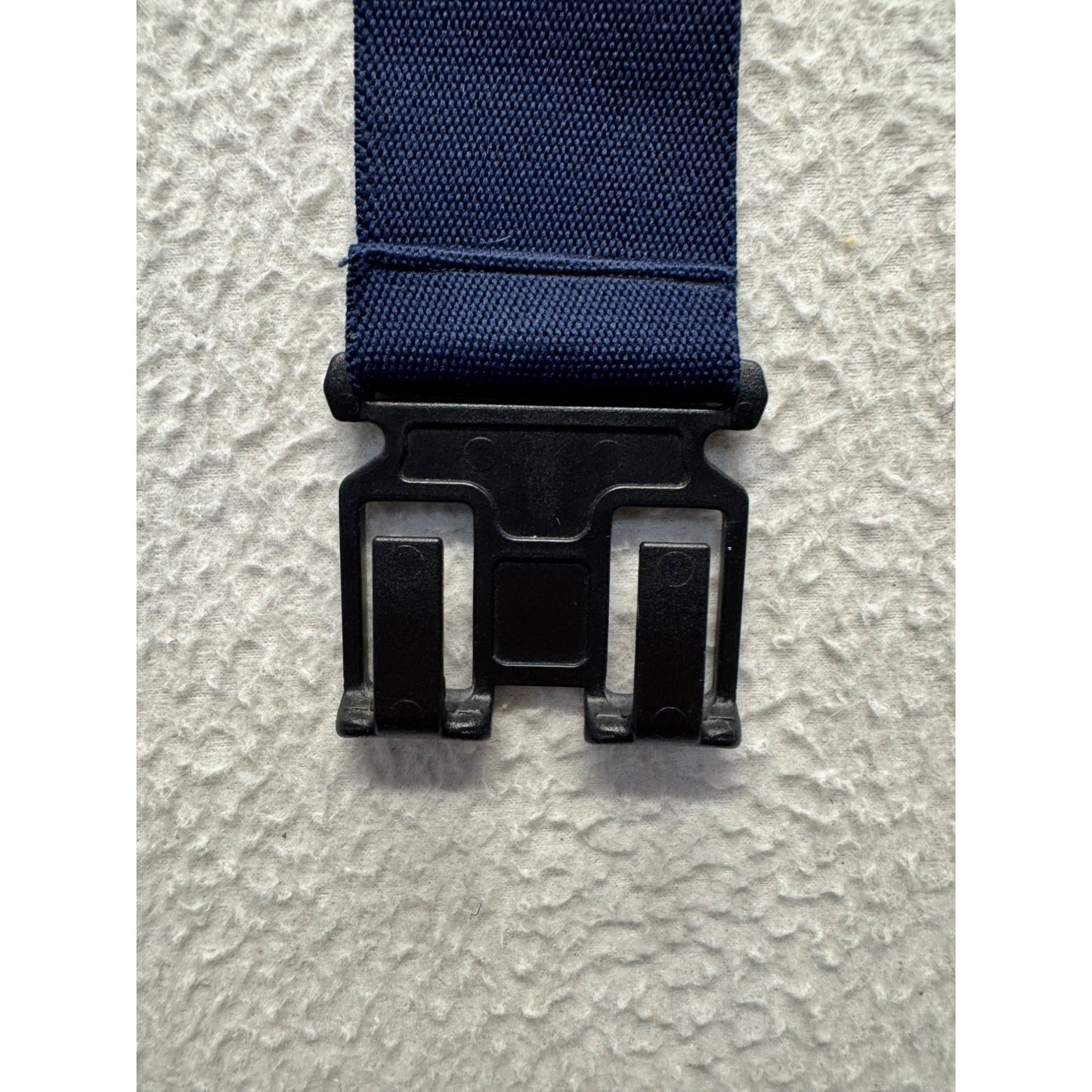 Dickies Navy Blue Perry Suspenders With Leather Patch And Clip Attachments #9384