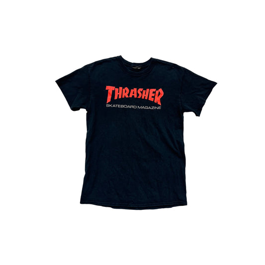 Thrasher Skateboard Magazine Black T-Shirt Mens S/M #252A