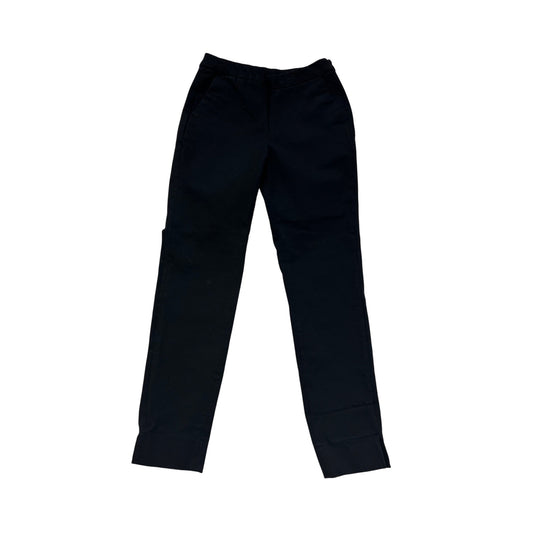 Brooks Brothers Red Fleece Womens Slim Black Cotton Blend Pants Size 0 #8925