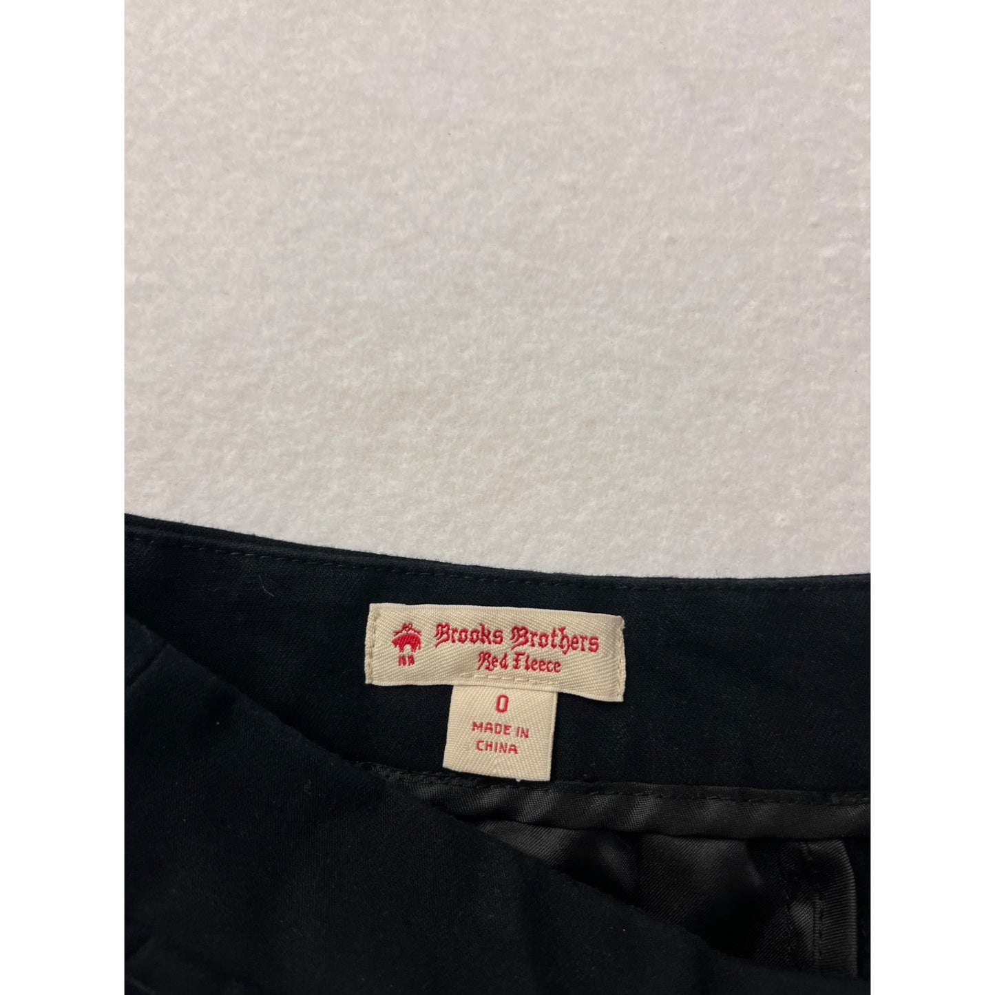 Brooks Brothers Red Fleece Womens Slim Black Cotton Blend Pants Size 0 #8925