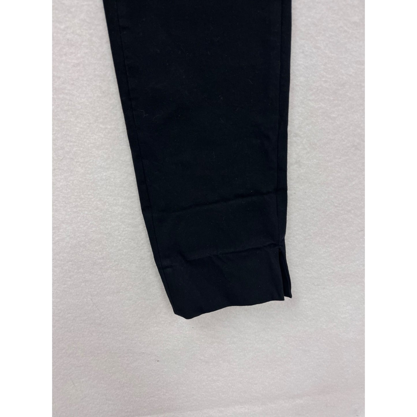 Brooks Brothers Red Fleece Womens Slim Black Cotton Blend Pants Size 0 #8925