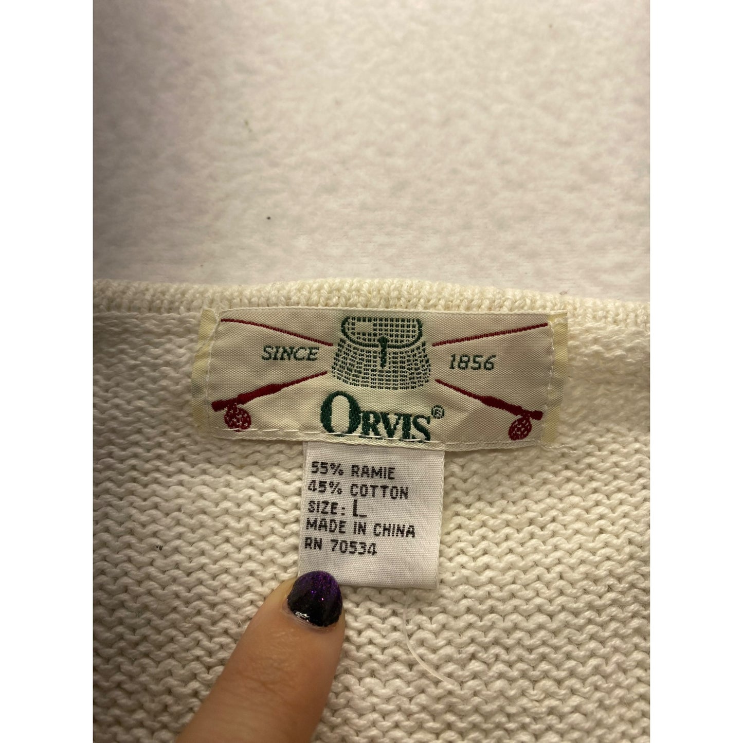 Vintage Orvis Beaded Embroidered Vest #3960