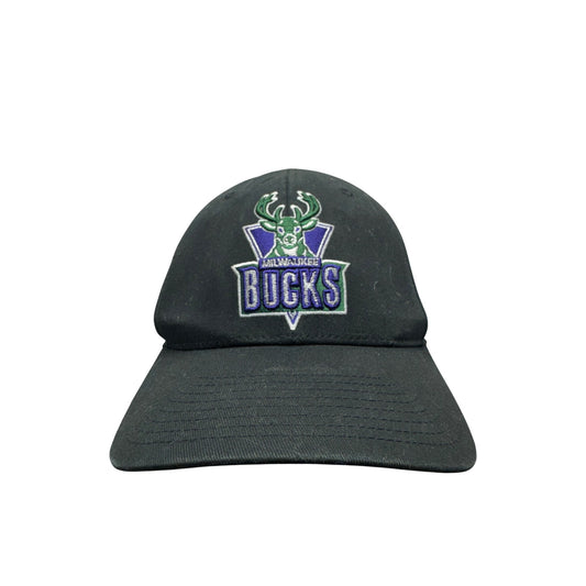 Mitchell & Ness Milwaukee Bucks HWC Snapback Hat Black Embroidered #9760