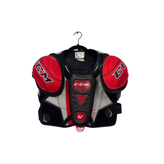 CCM Youth Medium Shoulder Pads For Hockey Black/Red #6323