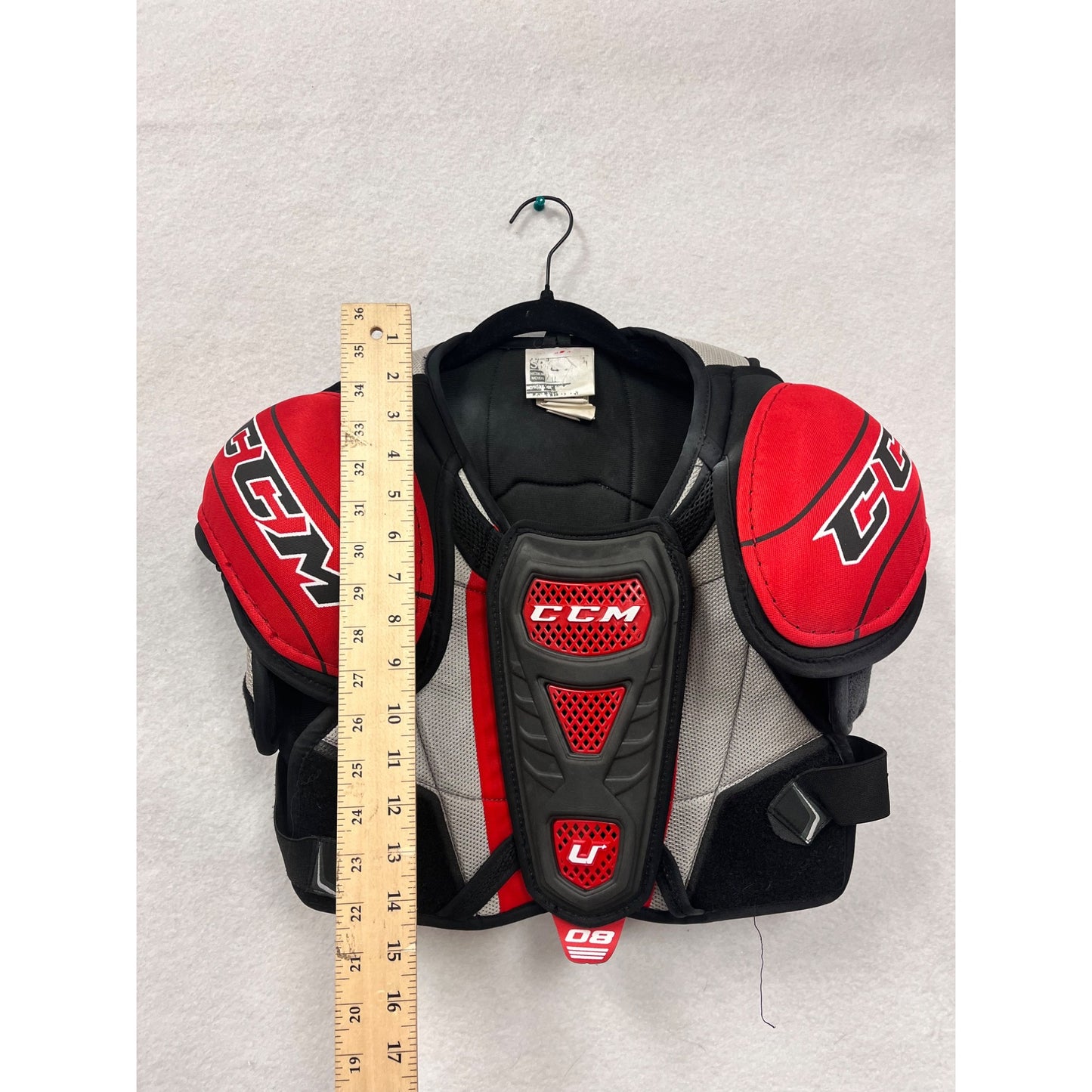 CCM Youth Medium Shoulder Pads For Hockey Black/Red #6323