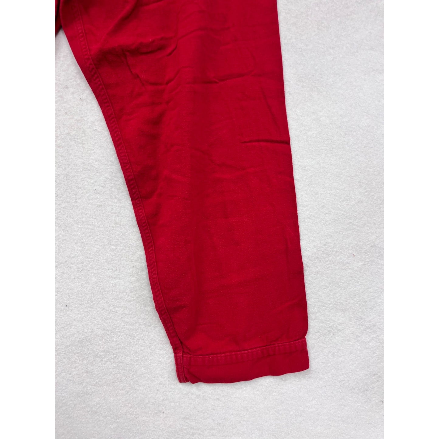 Mens Red Lands End Cotton Lounge Pants Size M #8988