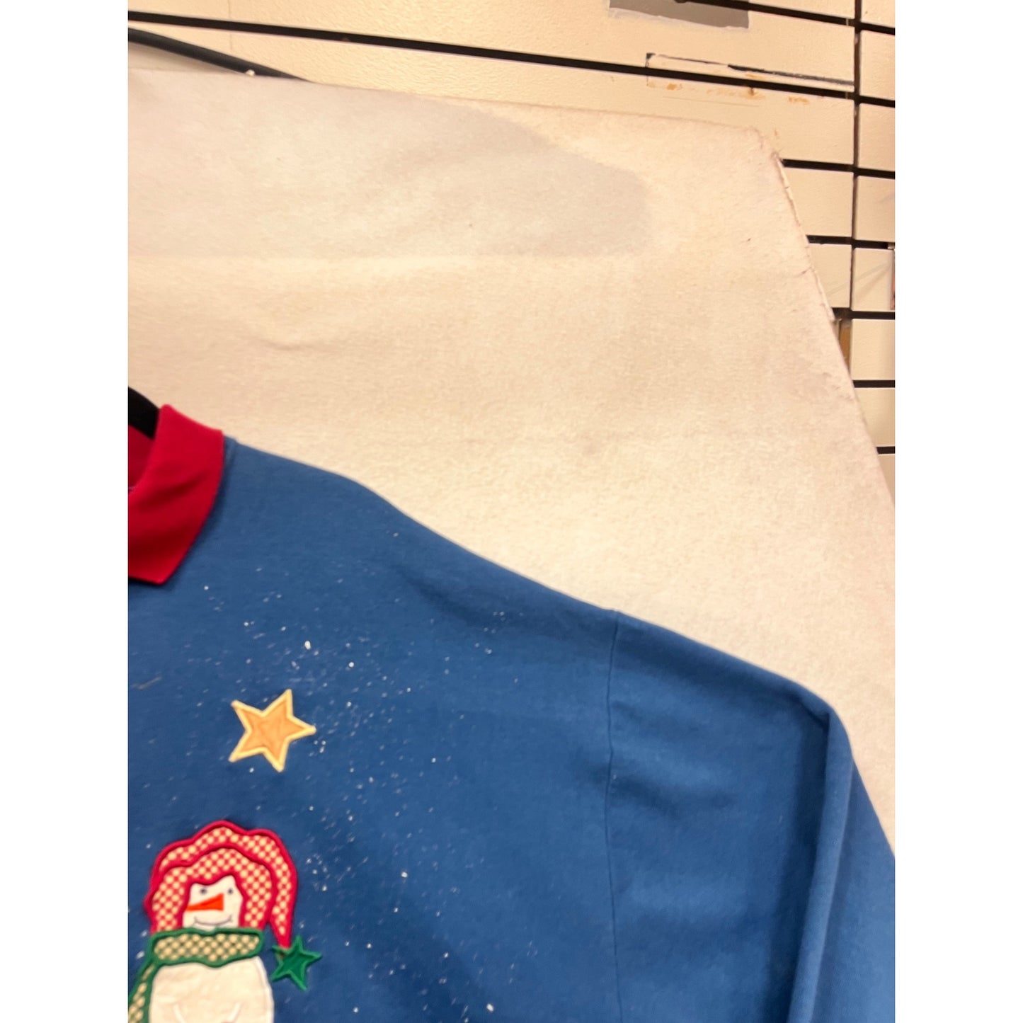 Vintage Jerzees 2X Blue Holiday Sweatshirt #992A