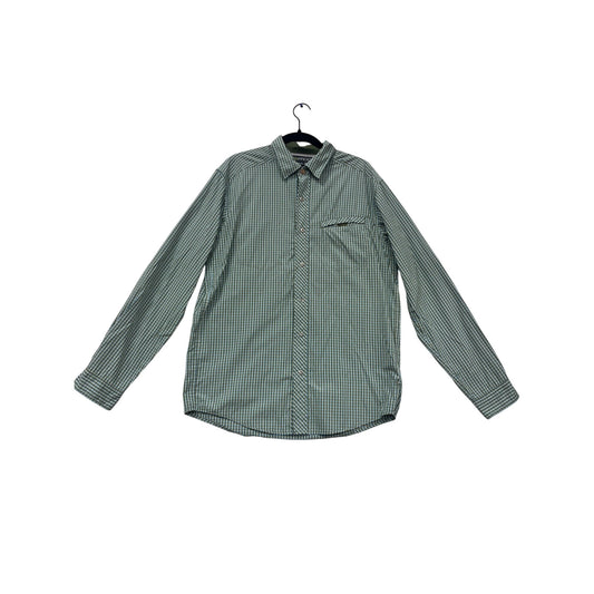 ExOfficio M Green Plaid Long Sleeve Shirt #670A