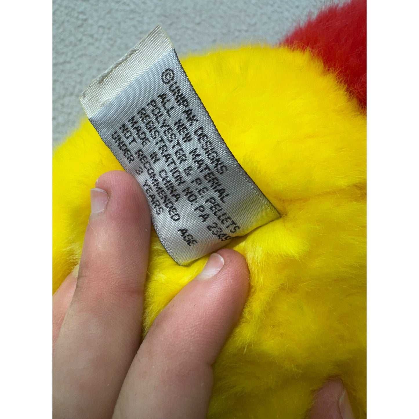 Colorful Plush Parrot Stuffed Animal #125B