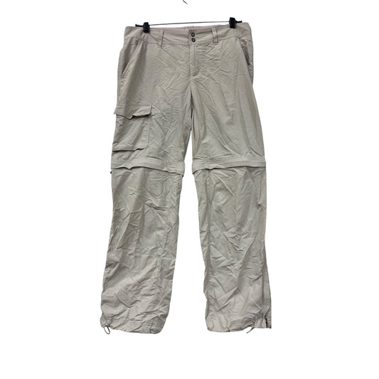 Columbia Womens Omni-Shade Convertible Cargo Pants Beige Size 10 #6826