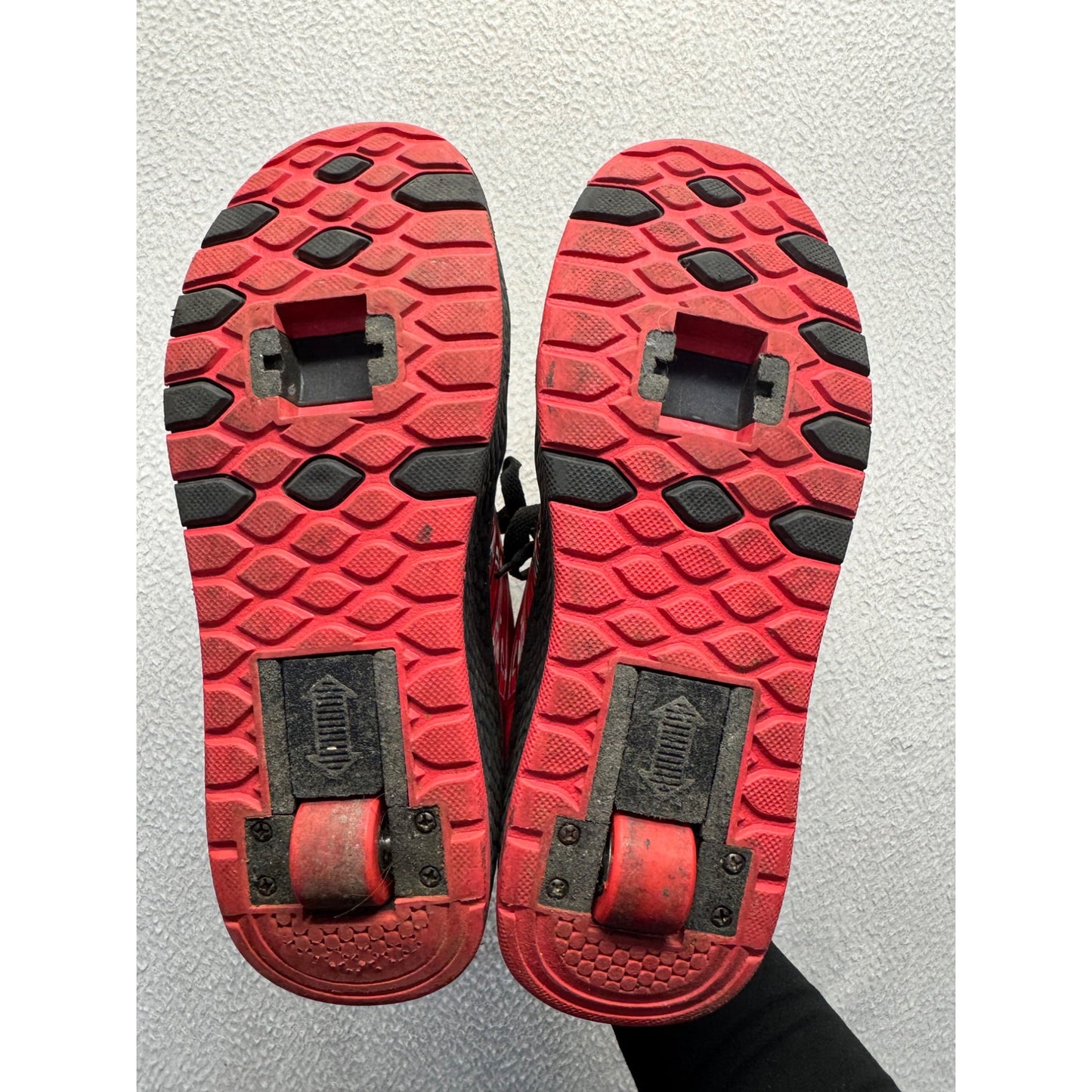 Black & Red Roller Shoes With Wheels #133B