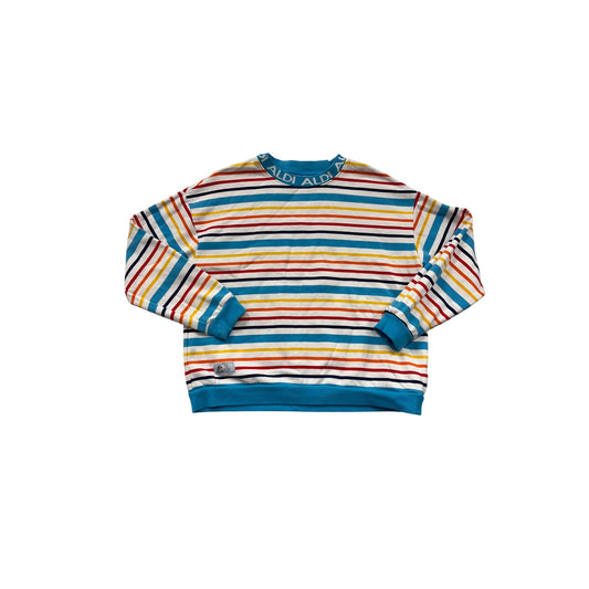 Aldi Gear XL Striped Crewneck Sweatshirt #8646