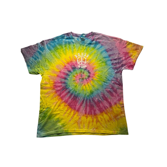 Colortone Tie-Dye T-Shirt XL "Baked On Maui" Peace Sign #7157