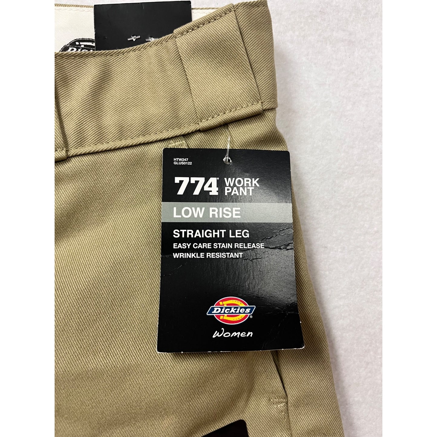 Dickies 774 Work Pant Low Rise Straight Leg Khaki Size 8T #8820