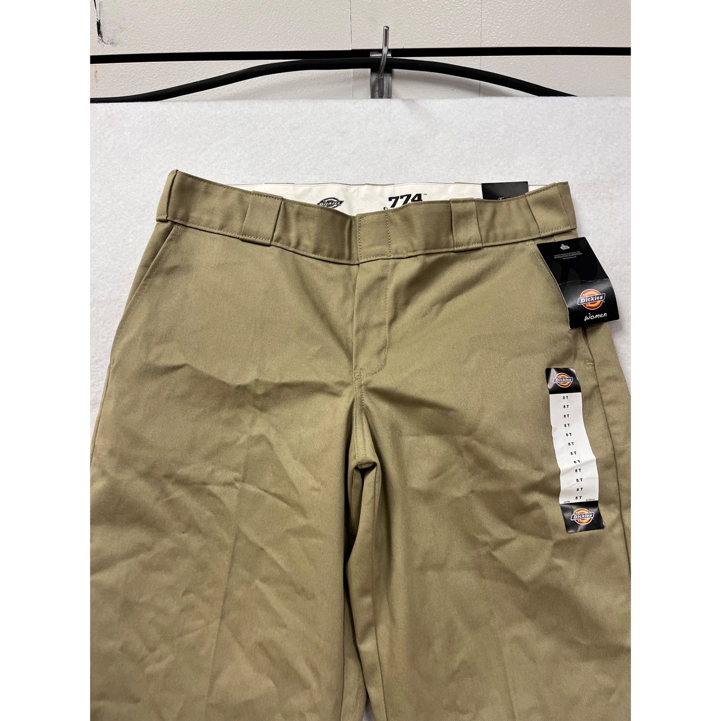 Dickies 774 Work Pant Low Rise Straight Leg Khaki Size 8T #8820