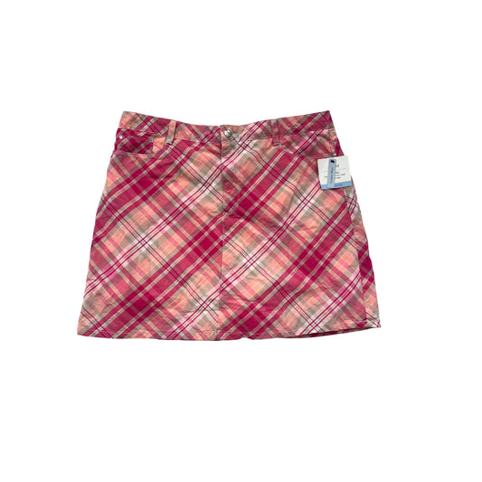 Women's Y2K Croft & Barrow Classic Fit Pink Plaid Skort #6020