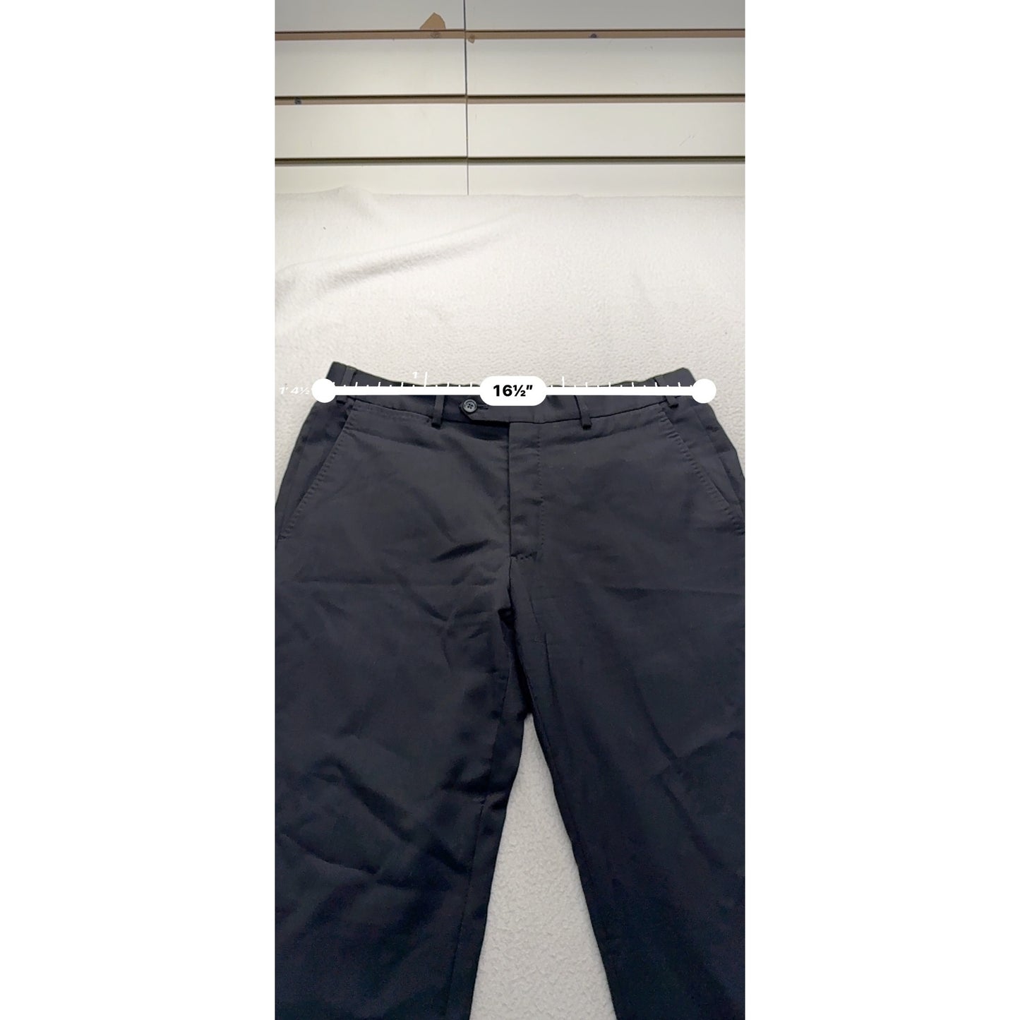 Armani Mens Black Dress Pants Size 48 Wool & Viscose Blend Made In China #7951
