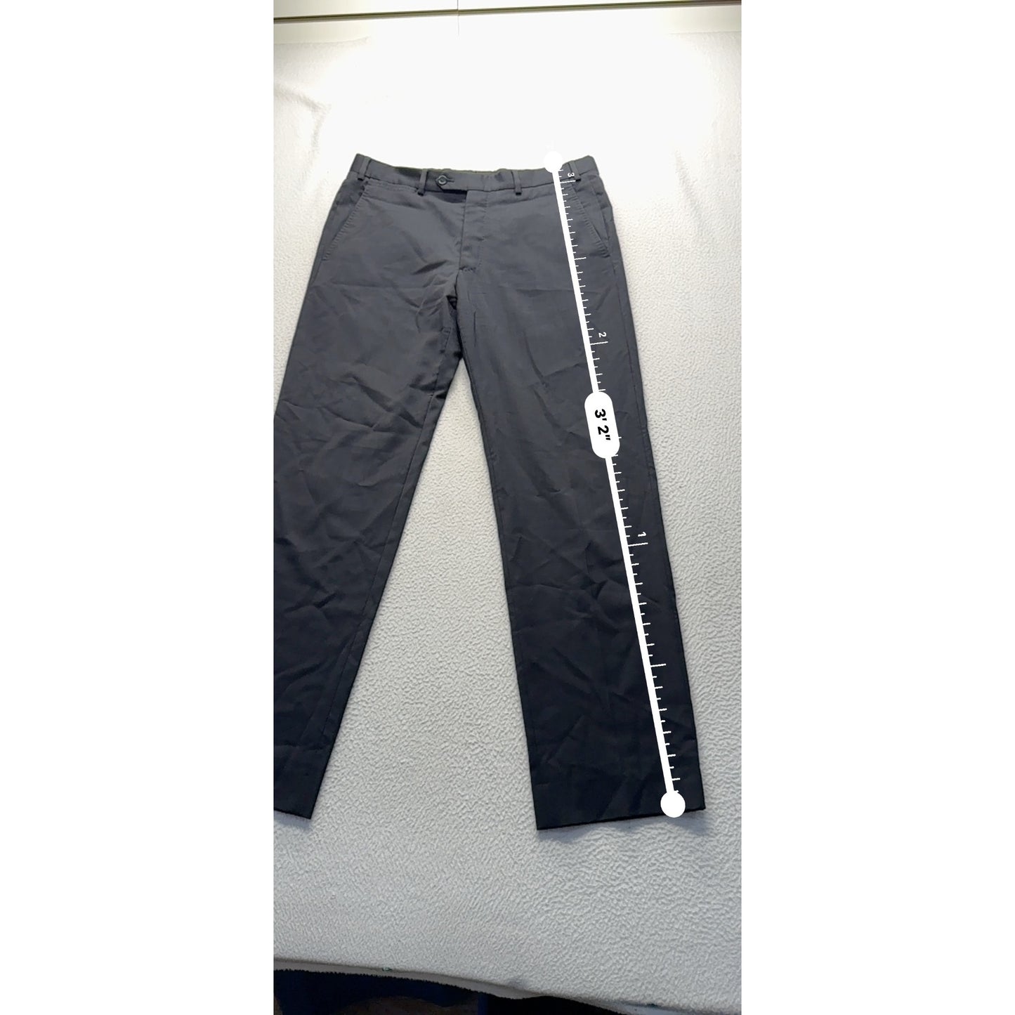Armani Mens Black Dress Pants Size 48 Wool & Viscose Blend Made In China #7951