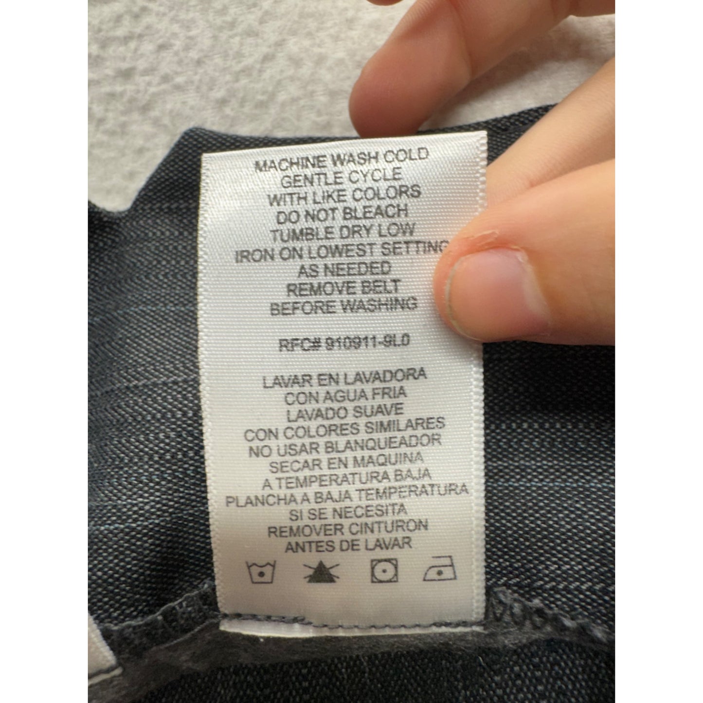 No Boundaries Gray Pinstripe Cropped Pants Juniors Size 3 Polyester Blend #9258