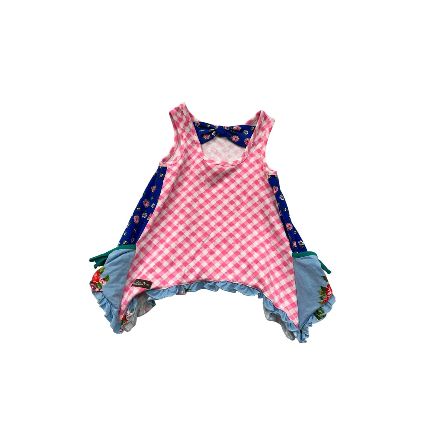 Matilda Jane 2T Pink Gingham & Floral Dress #8485