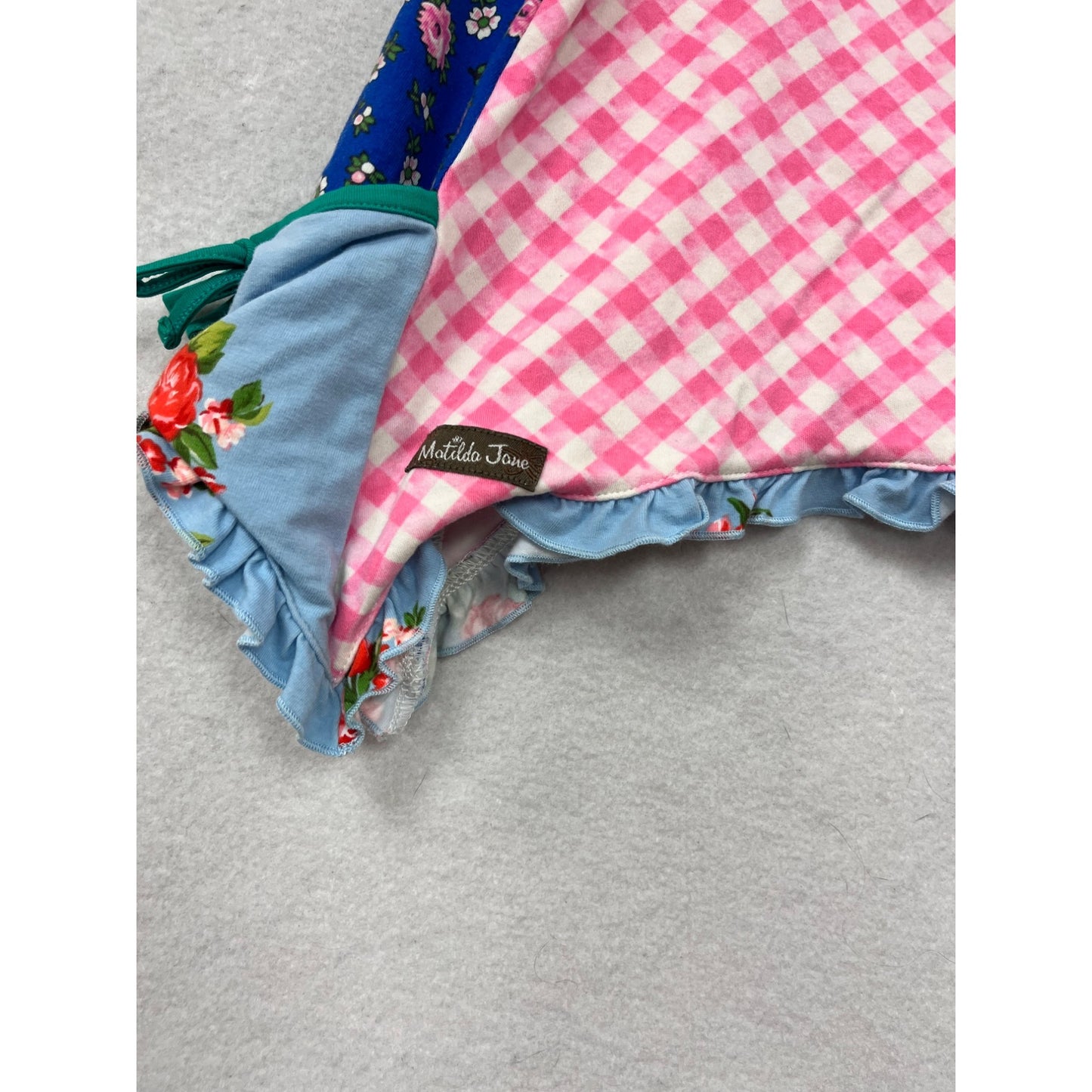 Matilda Jane 2T Pink Gingham & Floral Dress #8485