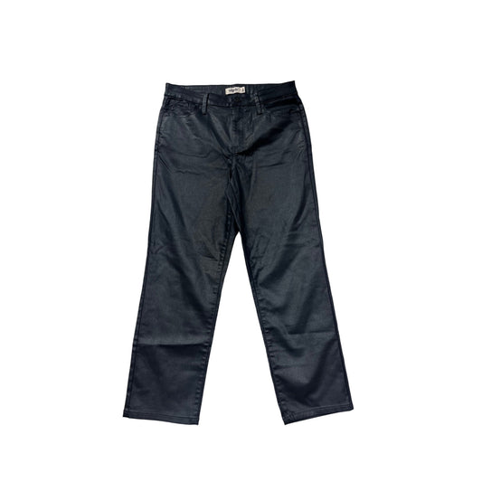 Womens Black Straight High Rise Pants Size 12 By Edgely #8184