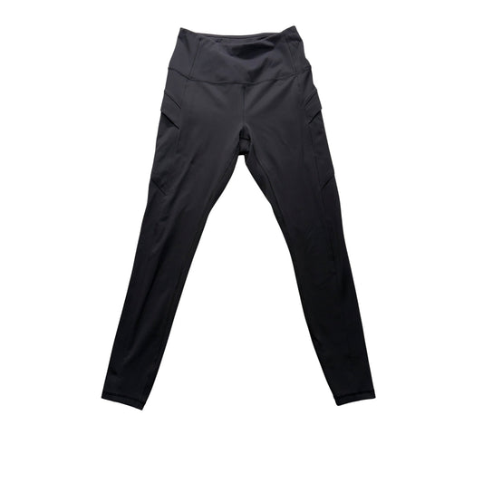 Avalanche Womens Black High-Waisted Leggings With Side Pockets #7435