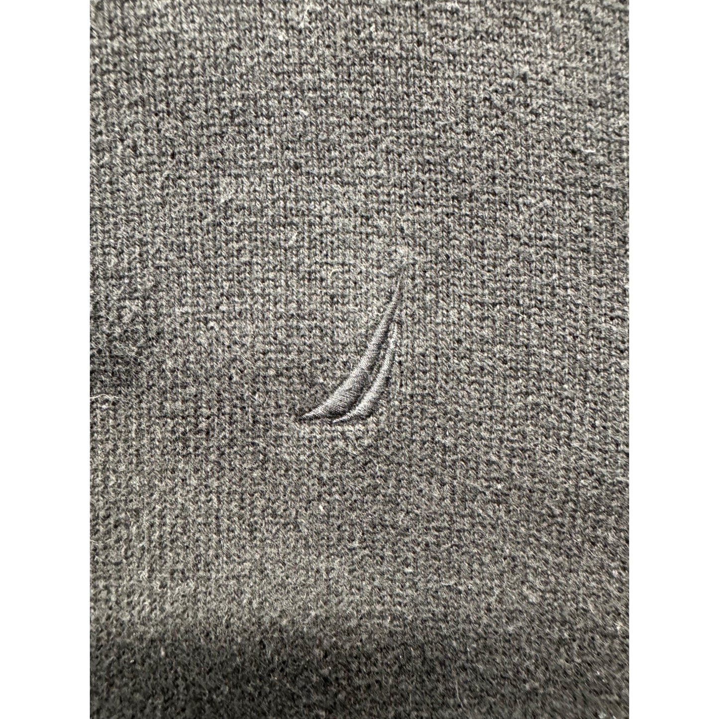 Nautica Mens Black Half-Zip Cotton Sweater Ribbed Collar & Cuffs Size M 9429