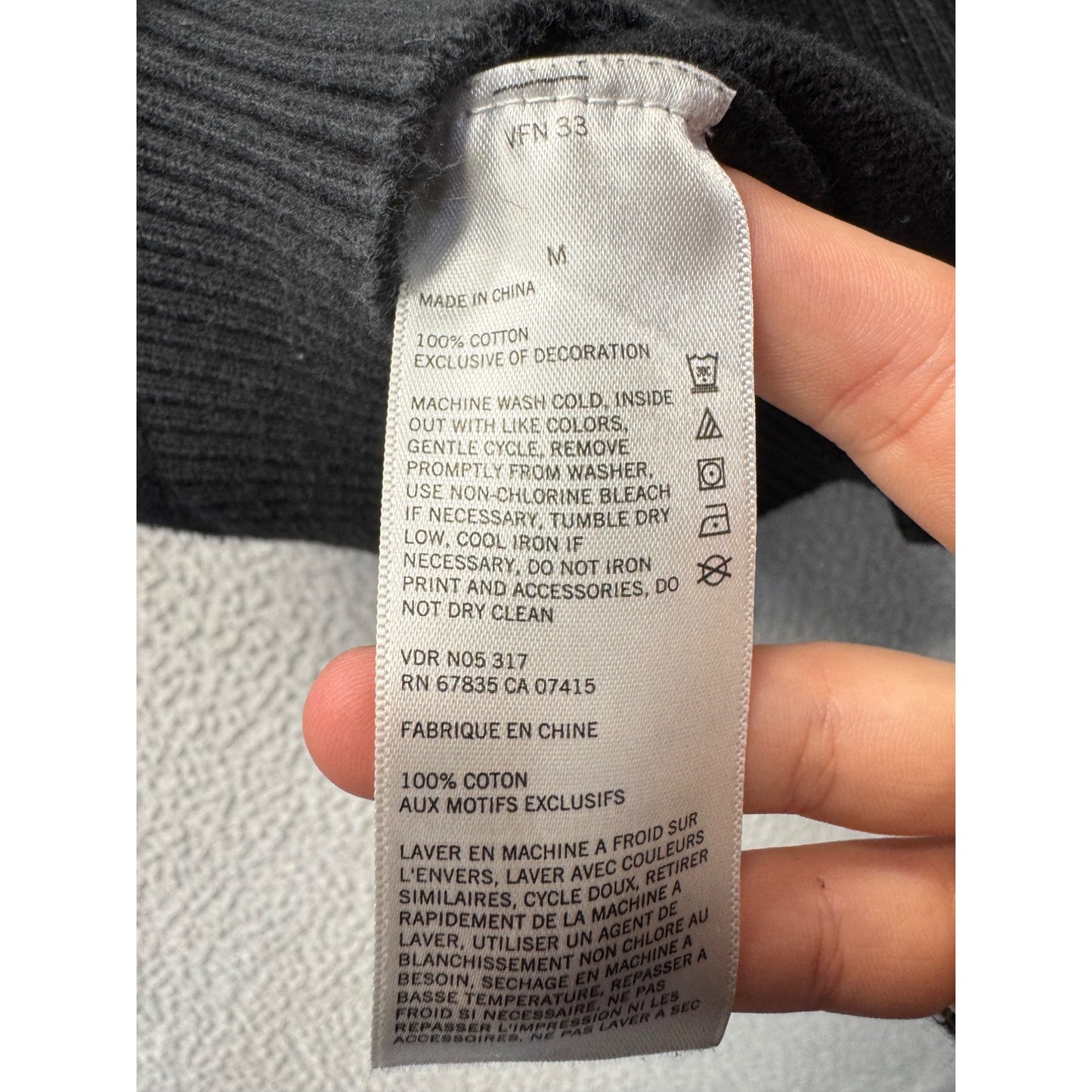 Nautica Mens Black Half-Zip Cotton Sweater Ribbed Collar & Cuffs Size M 9429