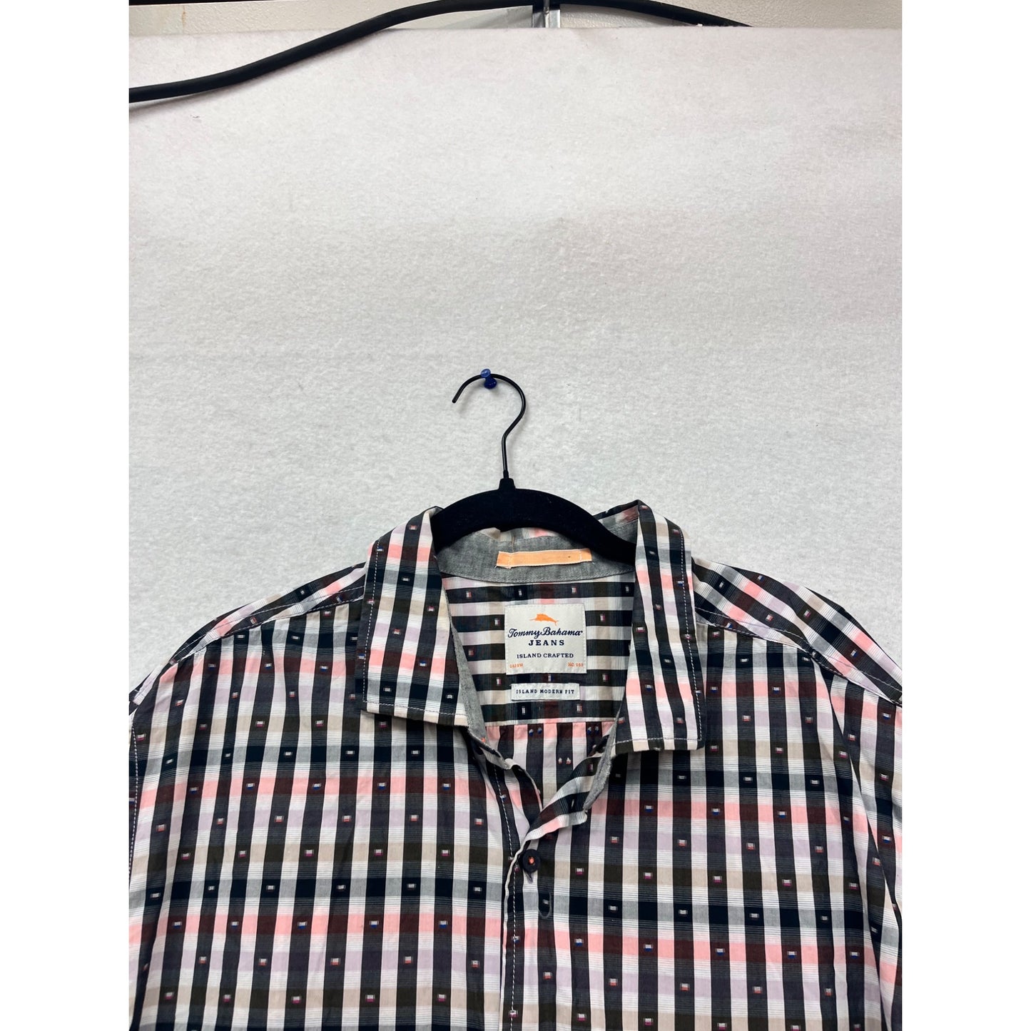 Tommy Bahama Island Modern Fit XL Checkered Shirt #852A