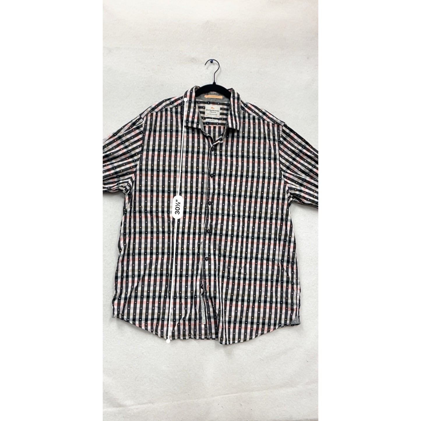 Tommy Bahama Island Modern Fit XL Checkered Shirt #852A