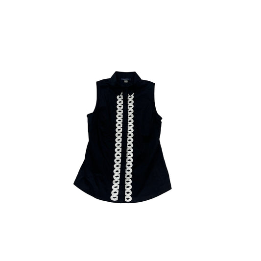Tommy Hilfiger Sleeveless Black/White Blouse XS #769A