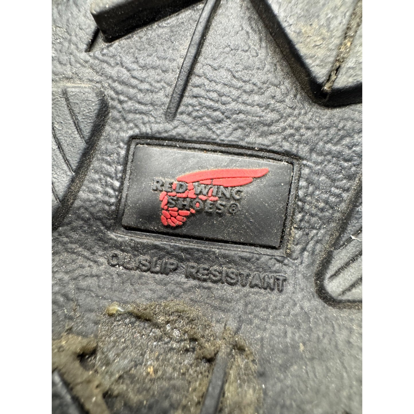 Red Wing Suede Hiking Boots Gray/Black Lace-Up Non-Slip Sole Size 9 #144B