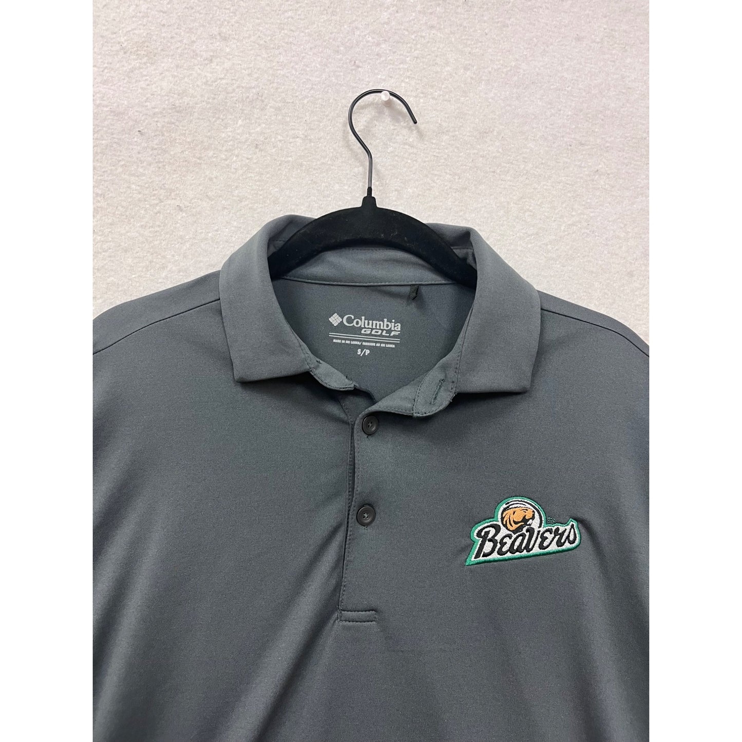 Columbia Golf Mens BSU Gray Polo Shirt #8429