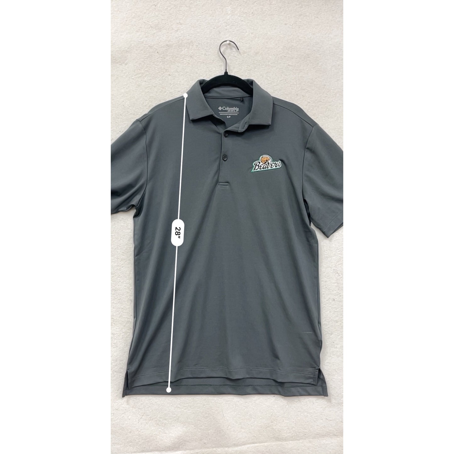 Columbia Golf Mens BSU Gray Polo Shirt #8429