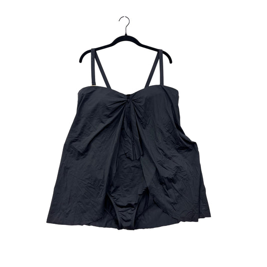 Ralph Lauren Womens Black One Piece Swim Dress With Adjustable straps #6580