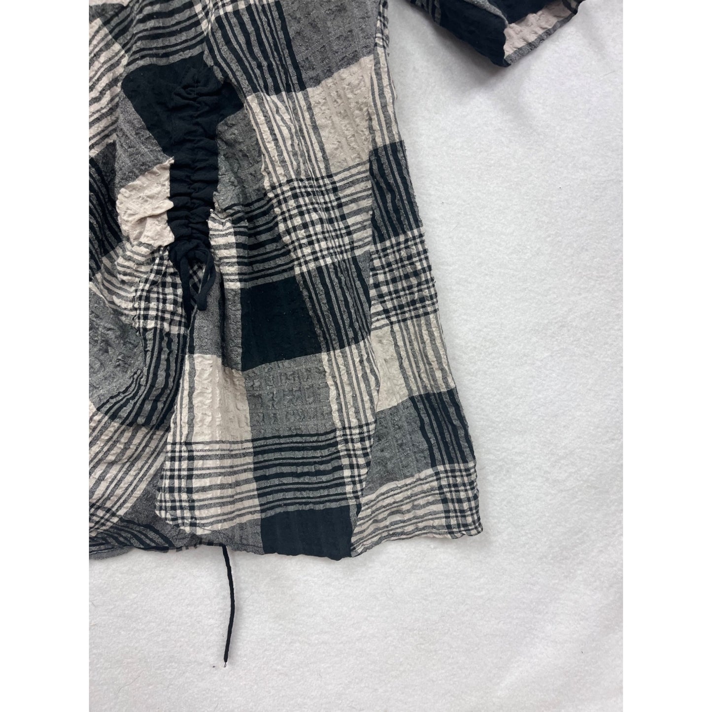 Plaid Moonlight Large Textured Checkered Dress #8512