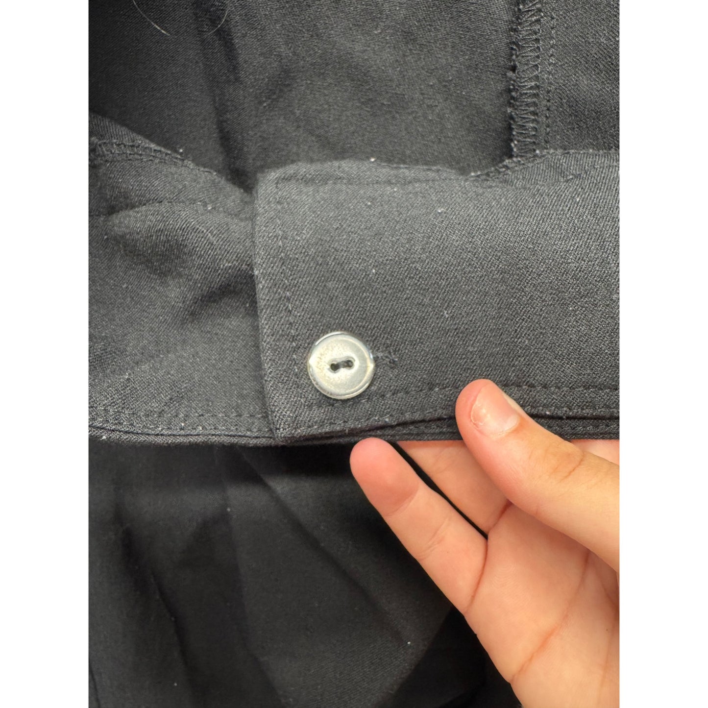 Kimchi Blue Black Wide-Leg Pants With Buttoned Waist Size M #16B