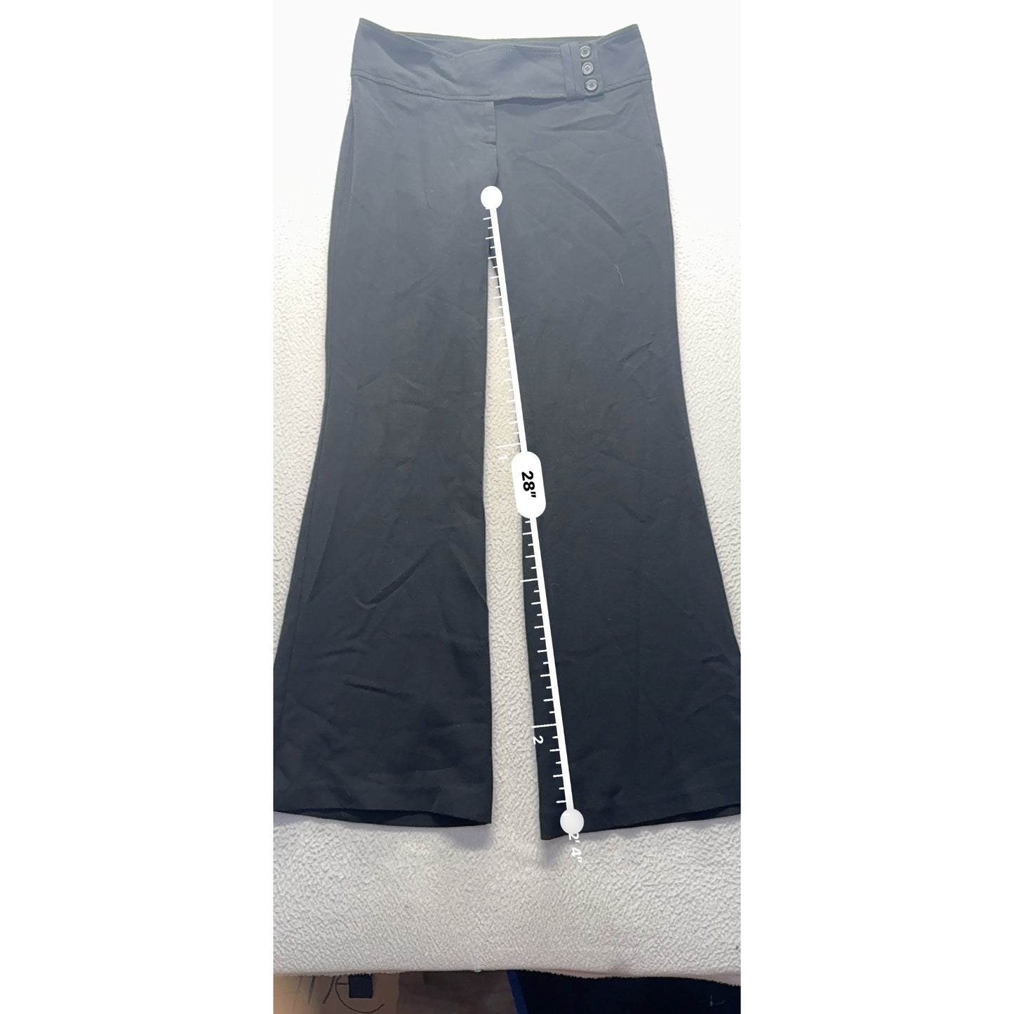 Kimchi Blue Black Wide-Leg Pants With Buttoned Waist Size M #16B